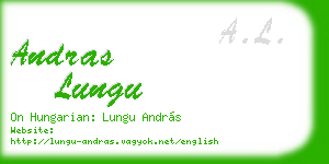 andras lungu business card